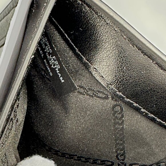 Michael Kors Jet Set Charm Black Leather and Leopard Print Calf Hair Wallet NEW - Picture 12 of 15